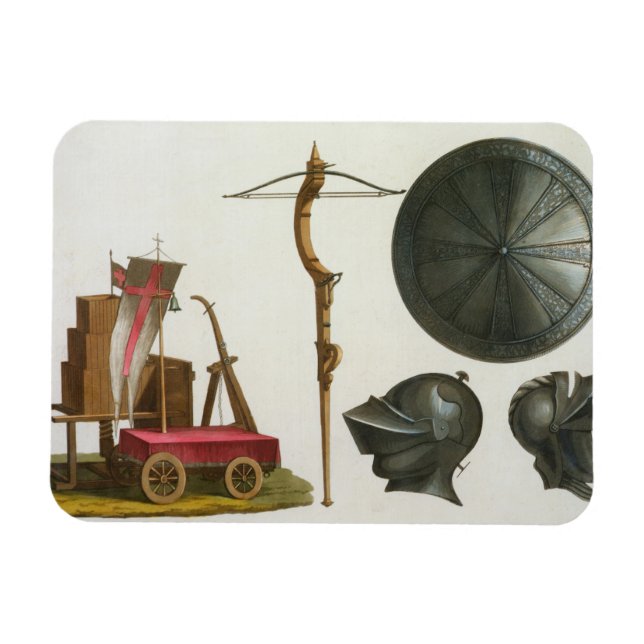 Milanese Wagen, Crossbow and Armour, Plattform 17 Magnet (Horizontal)