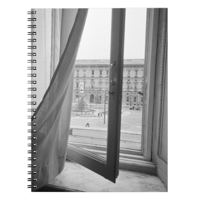 Milano Italien, Aussicht vom Opernfenster La Scala Notizblock (Vorderseite)