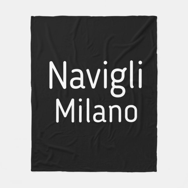 Milano Italien Navigli T-Shirt Fleecedecke (Vorderseite)