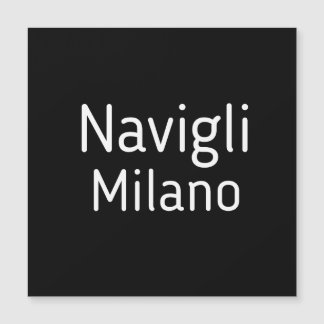 Milano Italien Navigli T-Shirt Magnetkarte