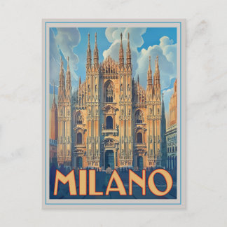 Milano, Italien Retro Postkarte