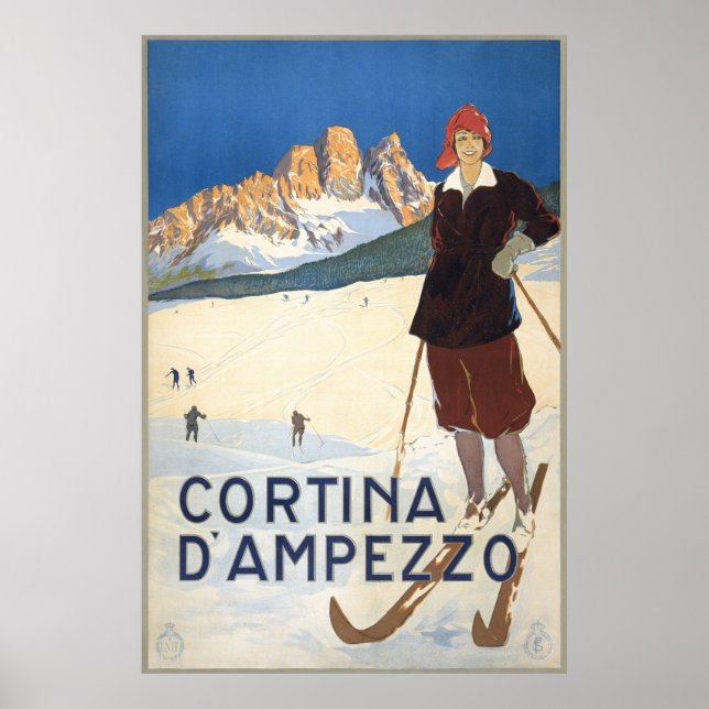 Milano  Italy Vintage Travel Poster (Vorne)
