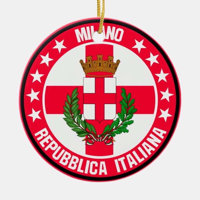 Milano Keramik Ornament (Vorne)