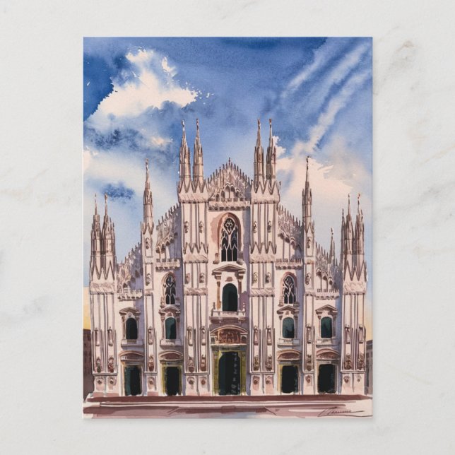 Milano, Maler der Mailänder Kathedrale Postkarte (Vorderseite)