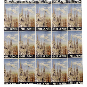 Milano Milan Italie Vintage voyage rideau de douch