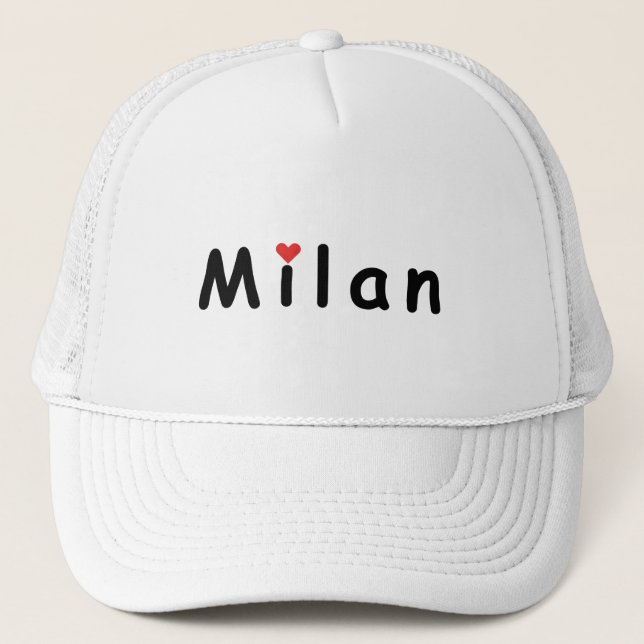 Milano Milano Italien I Liebe Mailand Truckerkappe (Vorderseite)