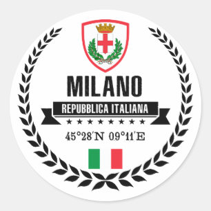 Milano Runder Aufkleber