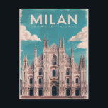 Milano, Wasserfarbe der Mailänder Kathedrale Postkarte<br><div class="desc">Milano,  Wasserfarbe der Mailänder Kathedrale</div>