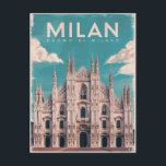 Milano, Wasserfarbe der Mailänder Kathedrale Postkarte<br><div class="desc">Milano,  Wasserfarbe der Mailänder Kathedrale</div>
