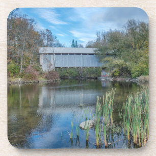 Milby Covered Bridge 2 Getränkeuntersetzer