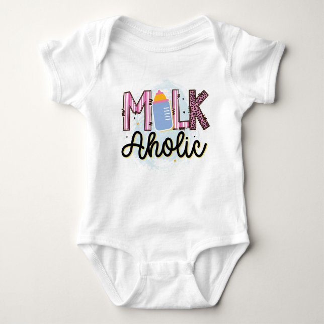 MILCH aholic Baby Strampler (Vorderseite)