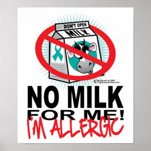 Milch-Allergie Poster
