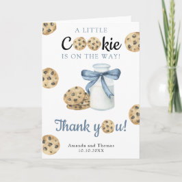 Milch & Cookies Baby-Dusche - Dankeschön Karte