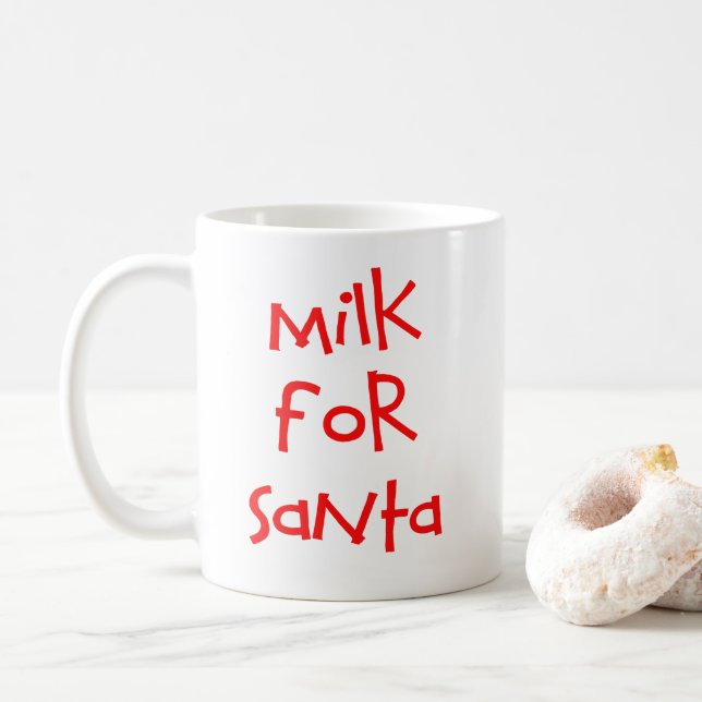 Milch für die Santa Tasse (Mit Donut)