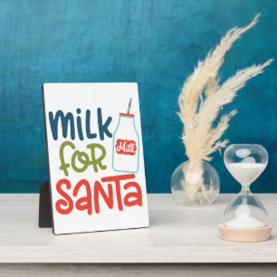Milch für Santa Fotoplatte