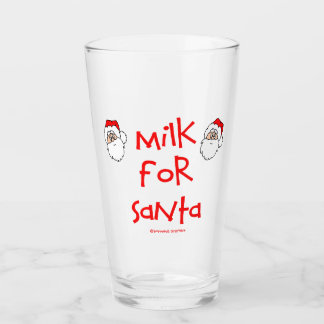 Milch für Santa Glas