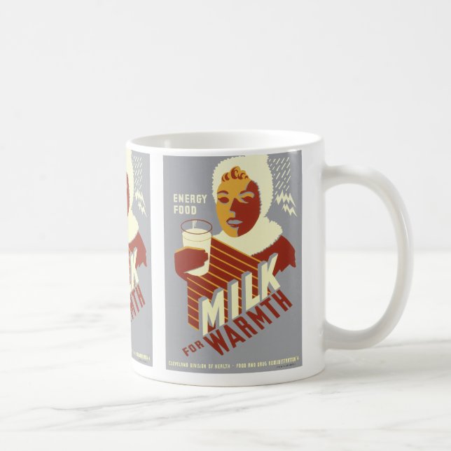 Milch für Wärme Kaffeetasse (Rechts)