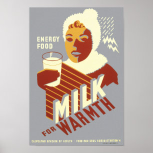 Milch für Wärme Poster