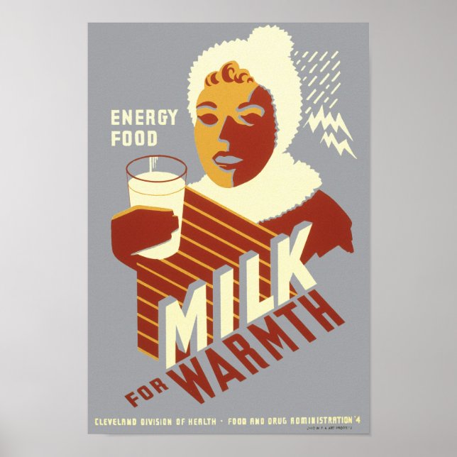Milch für Wärme Poster (Vorne)