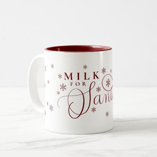 Milch für Weihnachtsfeiertage Tasse (Vorderseite Links)
