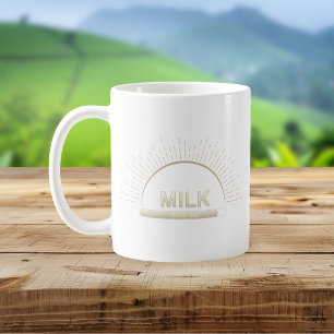 Milch Guter Tag Neutral Minimal Tasse