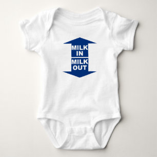 Milch in Milk Out Baby Bodyshirt Strampler