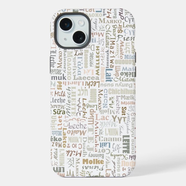 Milch iPhone 15 Plus Hülle (Rückseite)
