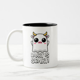 Milch ist Beängstigend! Niedlicher Lactose Ghost K Zweifarbige Tasse