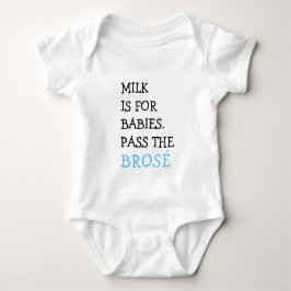 Milch ist für Babys Pass der Brose Baby Outfit Strampler