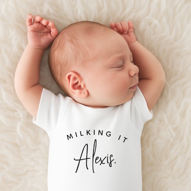 Milch It Individuelle Name Unisex Baby Bodysuit Baby Strampler (Von Creator hochgeladen)