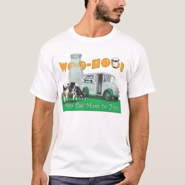 Milch-LKW liefert T-Shirt (Vorderseite)