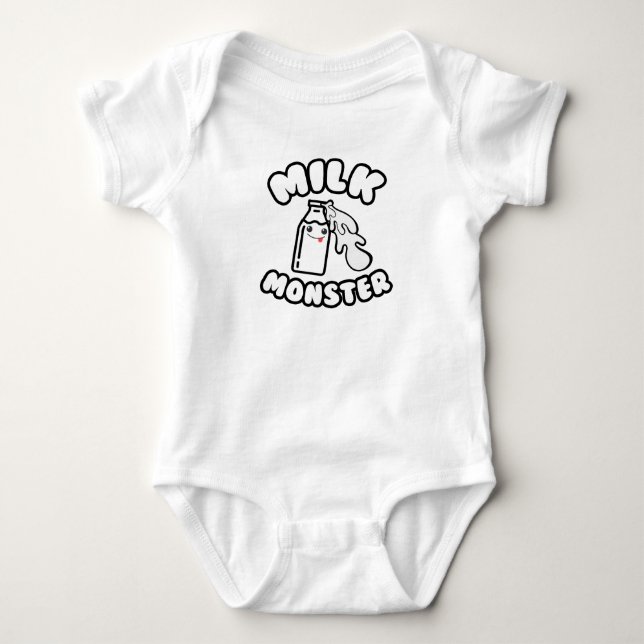 Milch-Monster-lustige Kinderniedliches Baby Strampler (Vorderseite)