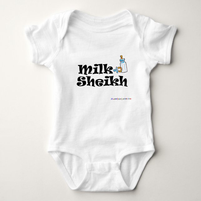 Milch-Scheich Baby Strampler (Vorderseite)