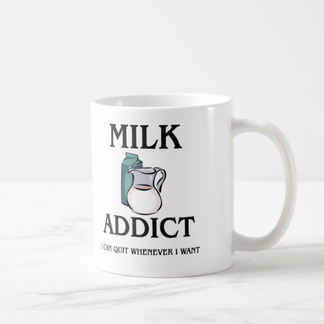 Milch-Süchtiger Kaffeetasse (Rechts)