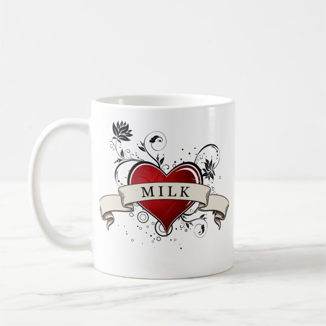 Milch-Tasse Kaffeetasse (Links)