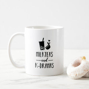 Milch-Tees und K-Dramen Lieblingsgenre und Geträn Kaffeetasse