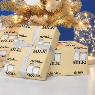 Milch Trinke Milch  Geschenkpapier