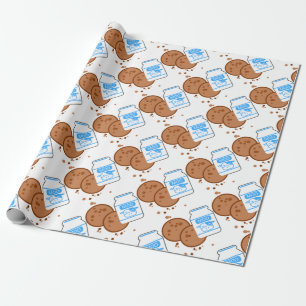 Milch u. Plätzchen Geschenkpapier