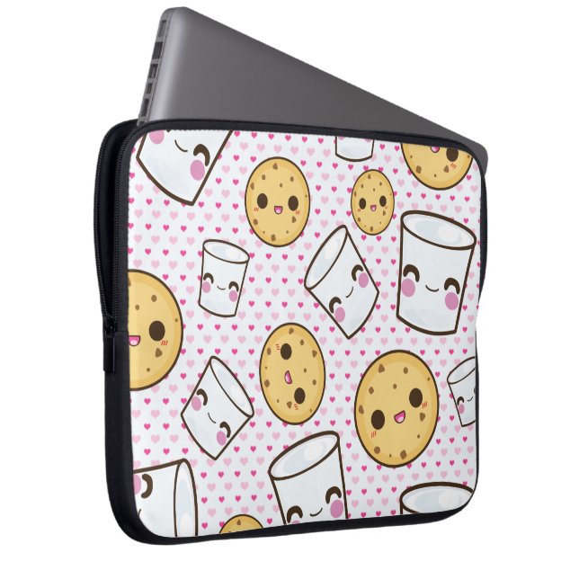 Milch u. Plätzchen Laptopschutzhülle (Vorne Rechts)