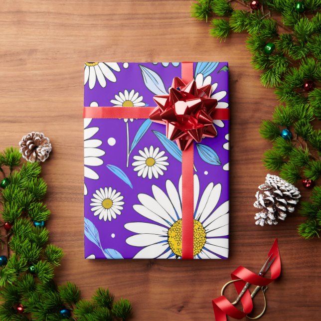 Milch und Blätter Geschenkpapier (Feiertagsgeschenk)