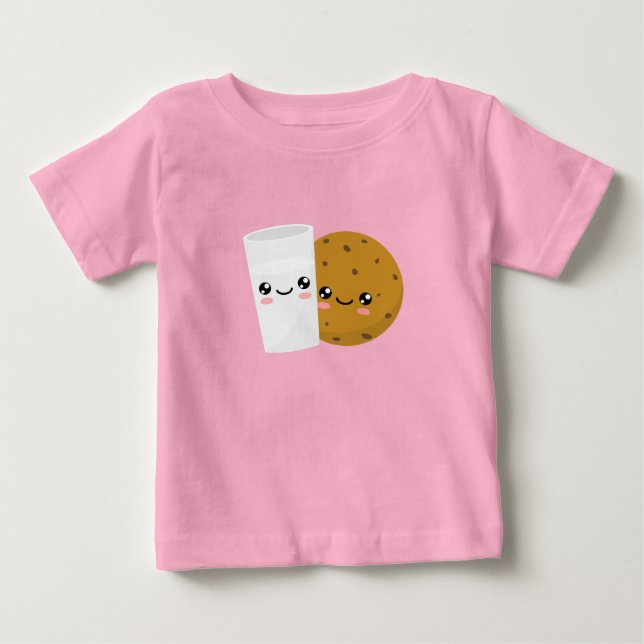 Milch und Cookie Baby T-shirt (Vorderseite)