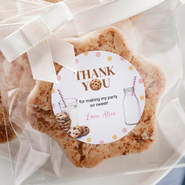 Milch und Cookies Aufkleber Etiketten Geburtstagsp (Von Creator hochgeladen)