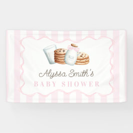 Milch und Cookies Baby Dusche Banner