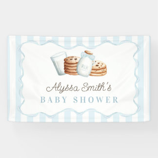 Milch und Cookies Baby Dusche Banner