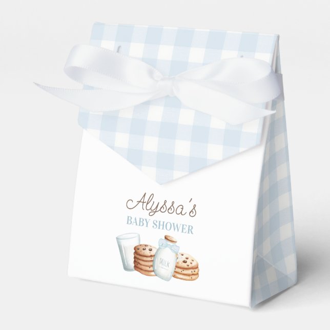 Milch und Cookies Baby Dusche Geschenkschachtel (Vorderseite)