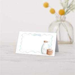 Milch und Cookies Baby Dusche Platzkarte