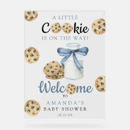 Milch und Cookies Begrüßung Baby-Dusche Party Acrylschild