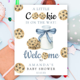 Milch und Cookies Begrüßung Baby-Dusche Party Poster