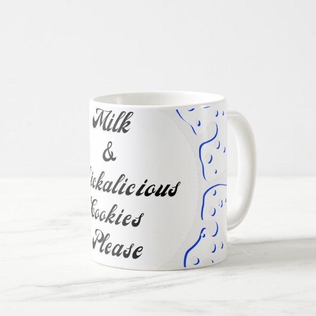 Milch und Cookies Bitte Kaffeetasse (VorderseiteRechts)