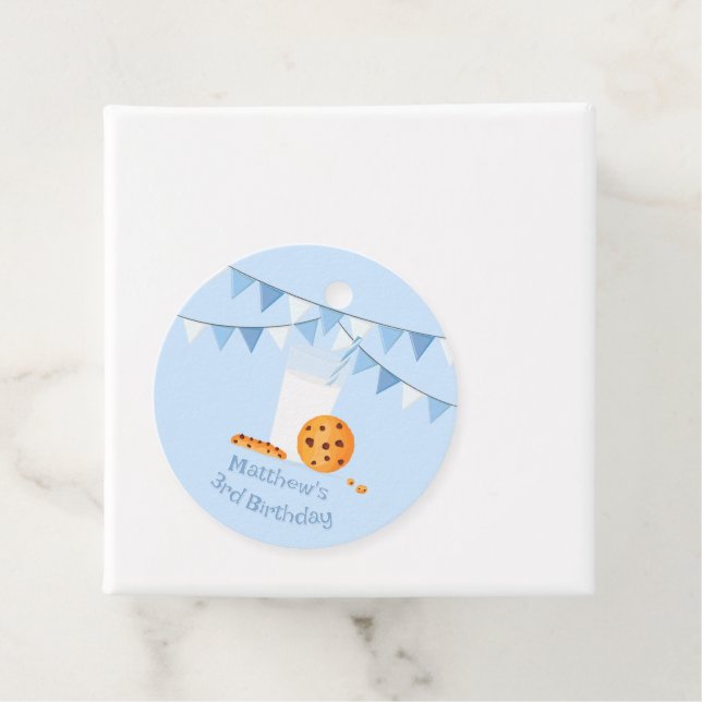 Milch und Cookies Geschenkanhänger (Beispiel)